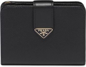 Prada leather logo-detail wallet - women - Leather - One Size - Black