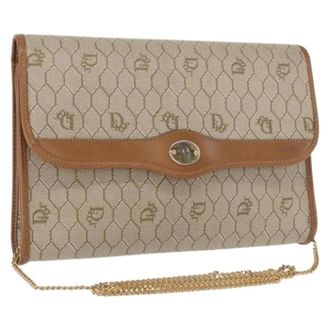 Dior Pre-owned Cross Body Bags, female, Beige, Size: ONE SIZE Pre-owned Vintage Shoulder Bag