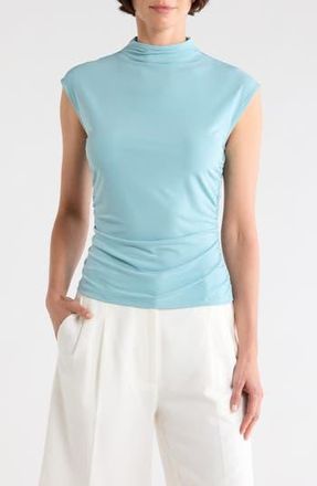 DKNY Funnel Neck Jersey Top in Cameo Blue at Nordstrom Rack, Size Xx-Large