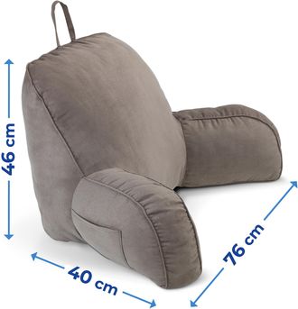 Maximex Maximex - 81570500 Cuscino Per Schienale Con Braccioli, Grigio/bianco