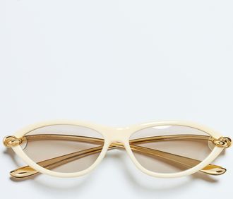 Bottega Veneta Occhiali Da Sole Cat-eye Knot - Bottega Veneta