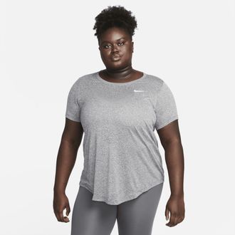 Nike Womens Dri-FIT T-Shirt (Plus Size) in Black | FD0744-011