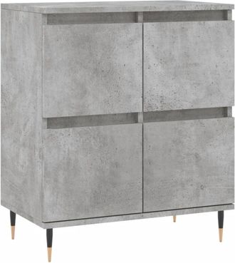 vidaXL Sideboard Concrete Grey 60x35x70 cm Engineered Wood Vidaxl