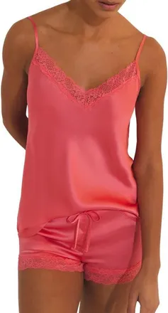 Etam Milky Silk Camisole in Vermilion at Nordstrom, Size X-Small