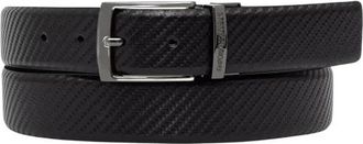 Emporio Armani Omkeerbare Riem - Heren - Riemen - Zwart - ONE Size - Leer - Accessoires