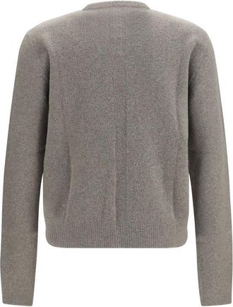Rick Owens Mens Gray Cashmere Sweater Clothing