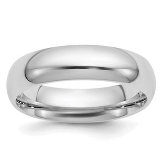 Diamond2Deal Platinum 5mm Comfort-Fit Wedding Band Ring