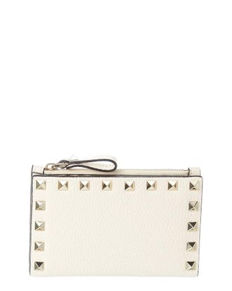 Valentino Rockstud Leather Card Case