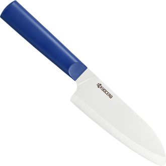 Kyocera INNOVATIONwhite 5.5-Inch Ceramic Santoku Knife, White Blade in Blue at Nordstrom