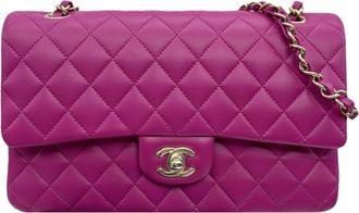 Chanel Pink Medium Lambskin Double Flap Bag