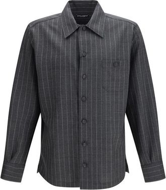 Dolce & Gabbana Gray Wool Oves Aries Dress Mens Shirt