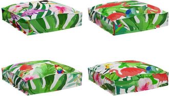 vidaXL Coj&iacute;n De Pal&eacute; Para Asiento 4 Pcs Multicolor 40 X 40 X 8 Cm Vidaxl