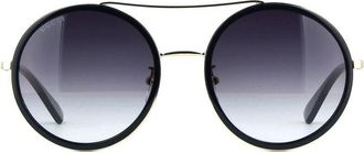 Gucci GG0061S Round-Frame Sunglasses - Black