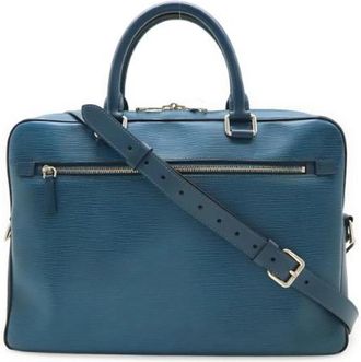 Louis Vuitton Pre-owned Epi Briefcase - Dames - Vintage Handtas - Blauw - ONE Size - Leer - Vintage