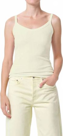 A Gold E Jordan Tank Top In Lemon Drop
