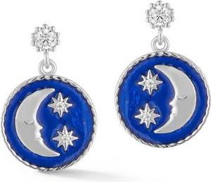 Sphera Milano Moon Drop Earrings in Silver at Nordstrom Rack