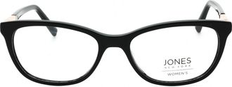 Jones New York VJON782 Oval Acetate Frame Eyeglasses - Black