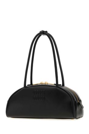 Miu Miu Womens Black Leather Beau Shoulder Bag Nero Borse A Mano