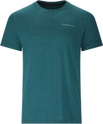 ENDURANCE Abdon Melange S/S Tee Funktionsshirt f&uuml;r Herren | blau/t&uuml;rkis