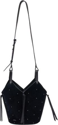 Isabel Marant Womens Tampa Shoulder Bag Black Calfskin