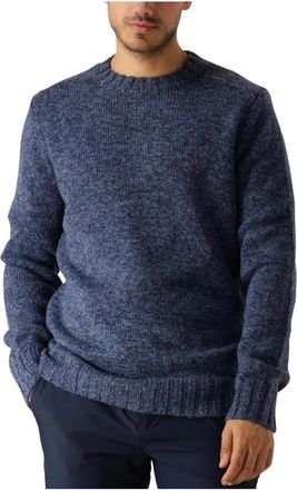 Dstrezzed Heren Crewneck Sweater & Vest - Heren - Ronde hals truien - Blauw - M - Wol - Truien & Vesten