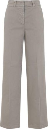 PESERICO Brown Straight Leg Pants