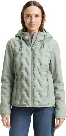 Tom Tailor Steppjacke TOM TAILOR, Damen, Gr. XXL, gleam jade gr&uuml;n, Steppware, Obermaterial: 100% Polyester. Futter: 100% Polyester, unifarben, regular fit normal