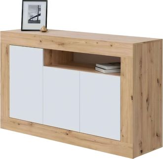 F.R.S. Frs - Aparador 3 Puertas Baltik Roble Blanco