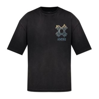 Amiri Hombre, Camisetas, Negro, Talla: S