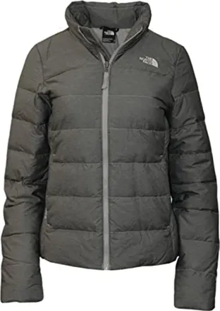 The North Face Flare II NF0A55XBDYY Puffer Jacket Womens Gray Full Zip KFC373