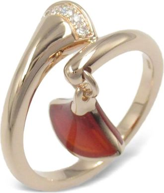 Bulgari Anello Diva Dream in oro rosa 18 carati con diamanti anni 2010