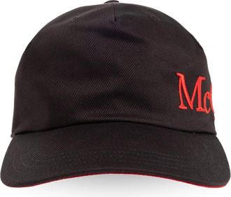 Alexander McQueen Baseballpet - Heren - Petten - Zwart - M - Katoen - Accessoires