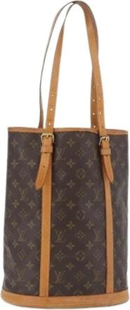 Louis Vuitton Pre-owned Bucket Bag - Dames - Vintage Tas - Bruin - ONE Size - Leer - Vintage