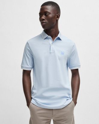 Boss Orange by Hugo Boss BOSS Orange Passertip Heren Poloshirt met Korte Mouwen en Tipped Collar