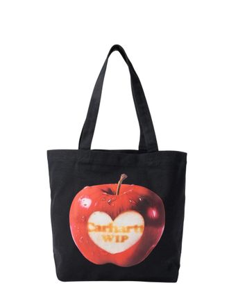 Carhartt Work in Progress Black Logo Large Tote