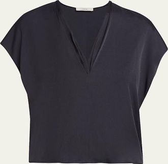 Vince Sleeveless Draped Top
