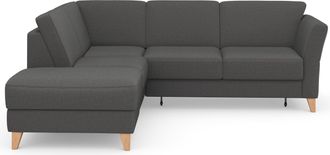 Sit&more Ecksofa »Visby L-Form« Wahlweise mit Bettfunktion und Stauraum, frei im Raum stellbar