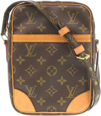 Louis Vuitton Tweedehands Canvas Louis Vuitton tassen - Dames - Vintage Schoudertas - Bruin - ONE Size - Vintage