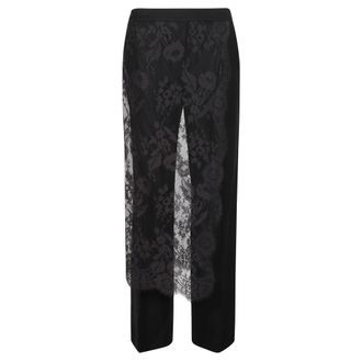 Zimmermann Valiant Lace Wrap Pant - Dames - Broeken - Zwart - Maat: S Katoen