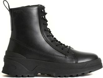 Vagabond Veterschoenen - Dames - Veterlaarzen - Zwart - 36 EU - Leer - Schoenen