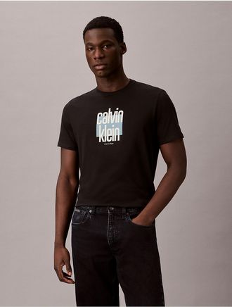 Calvin Klein Jeans Calvin Klein Mens Modern Calvin Klein Graphic Logo Tee - Black - 2XL