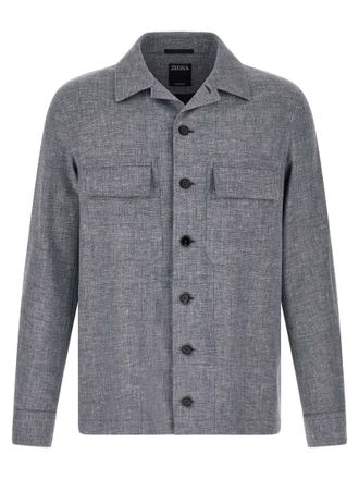 Ermenegildo Zegna Linen Mens Blouse