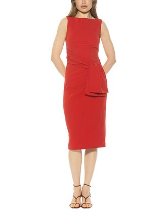 Alexia Admor Kiara Boatneck Bow Waist Sheath Dress