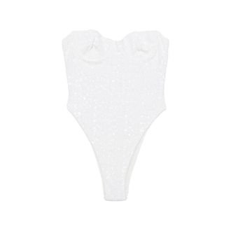 Os&eacute;ree Sequin-embellished Underwired Swimsuit