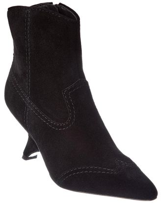 SIMKHAI Shadow Suede Western Bootie