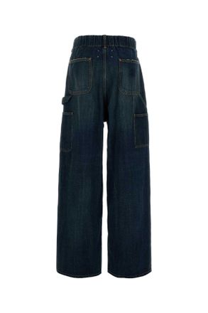Maison Margiela Womens Denim Jeans Bluewash Exterior: Cotton