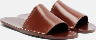 Toteme Studded leather slides