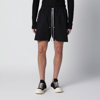 Rick Owens Black Bela Boxers In Cotton Poplin