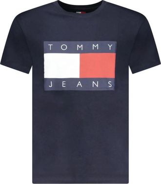 Tommy Hilfiger Cotton T-Shirt - Heren - T-shirts - Blauw - S - Katoen - Tops