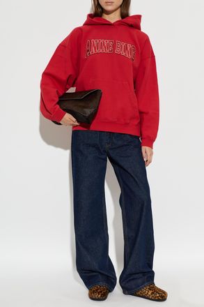 Anine Bing Harvey Sweatshirt, Womens, Red